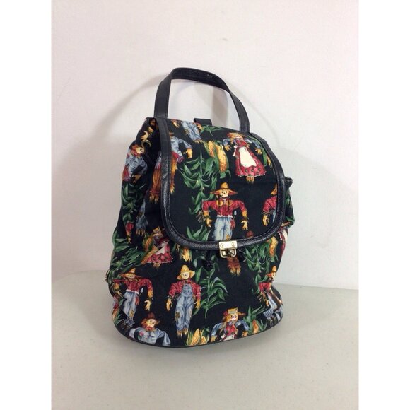 Scarecrow Retro Backpack Bag Inside Pocket - Picture 7 of 7